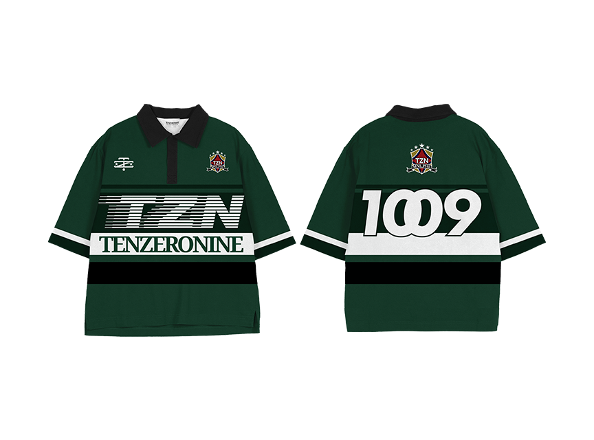 1009 Sporty Polo Shirt in Green