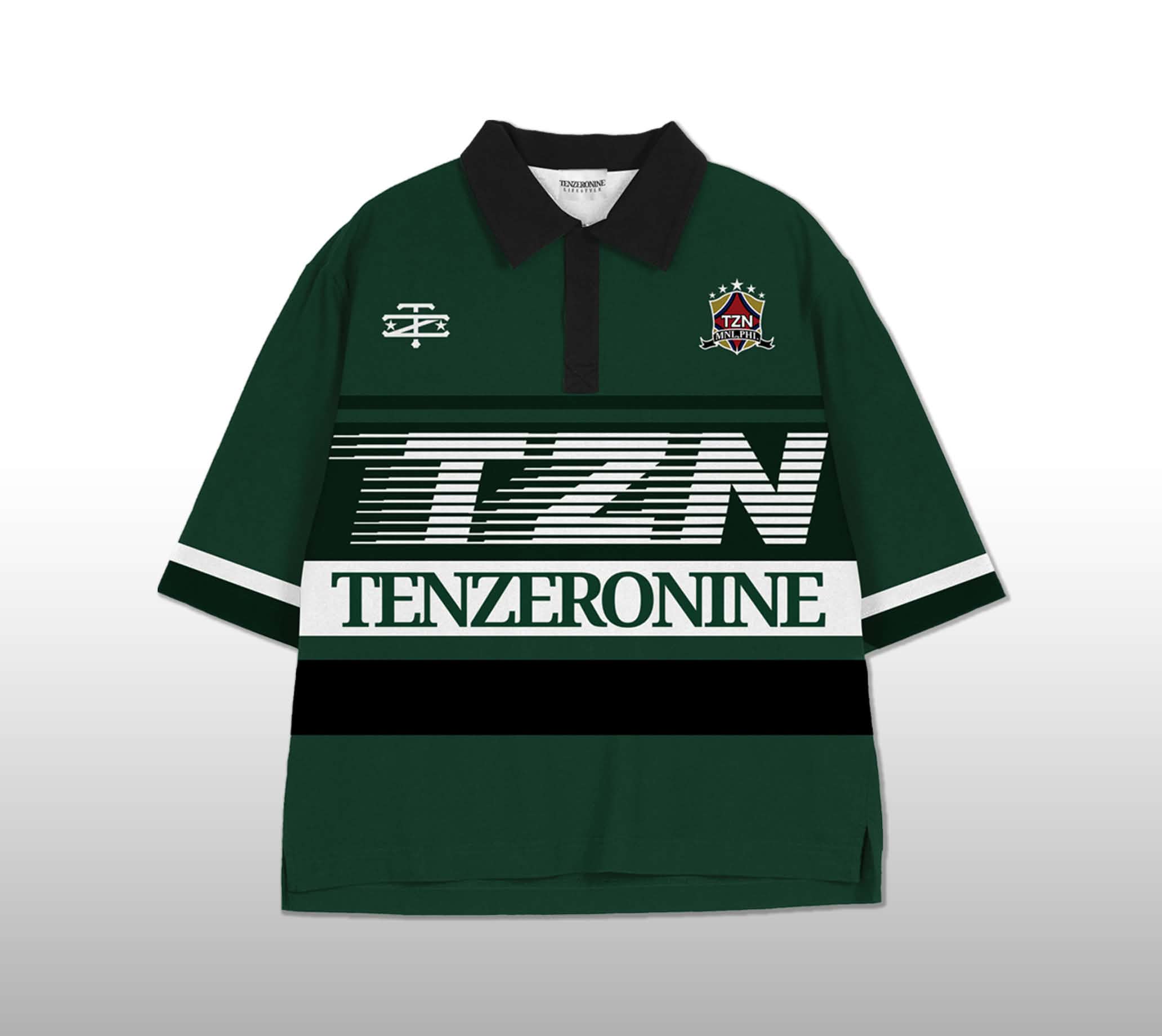 1009 Sporty Polo Shirt in Green